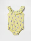 Gap Factory Babygap Swim Ruffle One-piece In Yellow