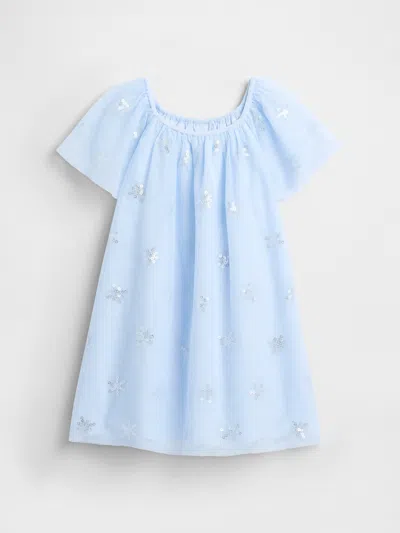 Gap Factory Babygap Tulle Sequin Dress In Blue