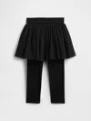 Gap Factory Babygap Tulle Skirt Leggings In Black