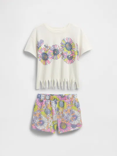 Gap Factory Babygap Two-piece Outfit Set In Animal Print