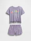 Gap Factory Babygap Two-piece Outfit Set In Purple