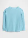 Gap Factory Babygap Waffle-knit Crewneck T-shirt In Blue