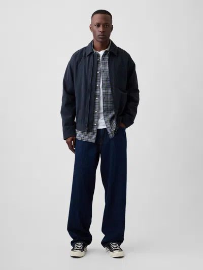 Gap Factory Baggy Jeans In Indigo Blue Rinse
