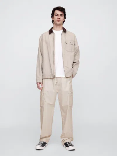 Gap Factory Baggy Pull-on Cargo Pants In Neutral