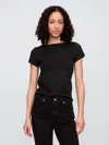 Gap Factory Boatneck Open-back T-shirt In Black