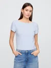 Gap Factory Boatneck Open-back T-shirt In Blue