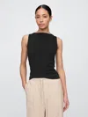 Gap Factory Boatneck Tank Top In Black