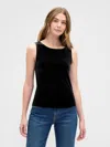 Gap Factory Boatneck Tank Top In Black