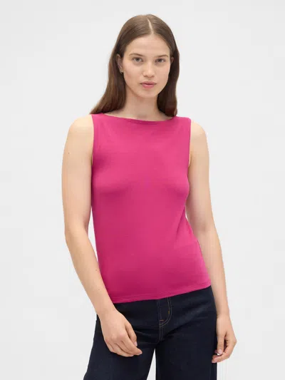 Gap Factory Boatneck Tank Top In Pink