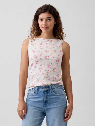 Gap Factory Boatneck Tank Top In Pink
