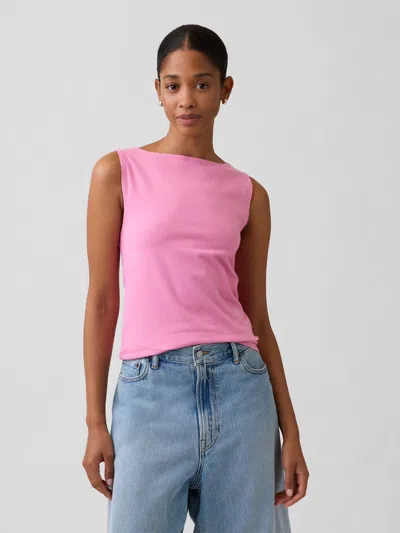 Gap Factory Boatneck Tank Top In Pink