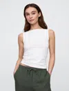 Gap Factory Boatneck Tank Top In White