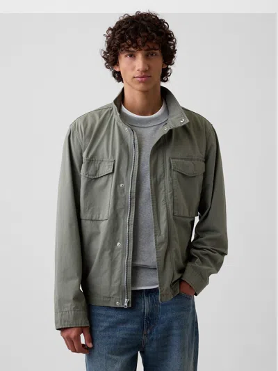 Gap Factory Boxy Field Jacket In Mesculen Green