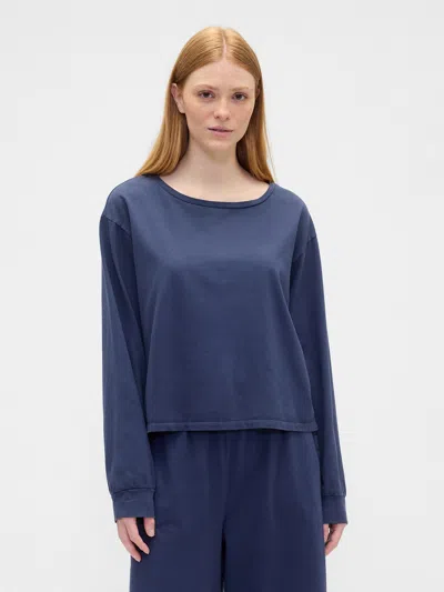 Gap Factory Boxy Pj T-shirt In Blue