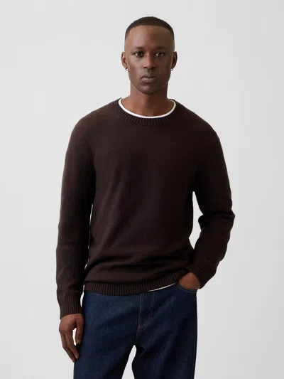 Gap Factory Cashsoft Crewneck Sweater In Brown