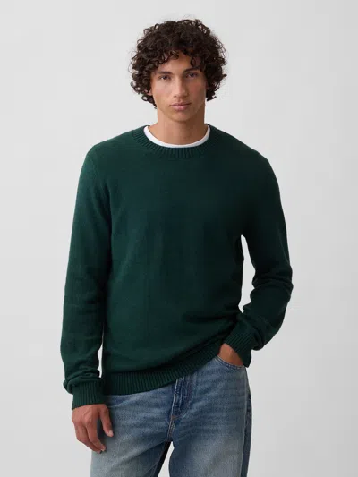 Gap Factory Cashsoft Crewneck Sweater In Green