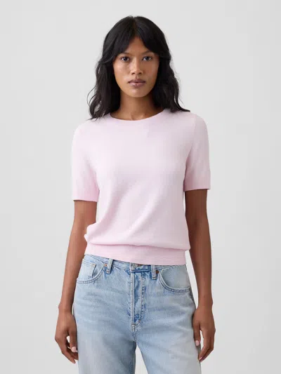 Gap Factory Cashsoft Crewneck Sweater In Pink Rose Mist