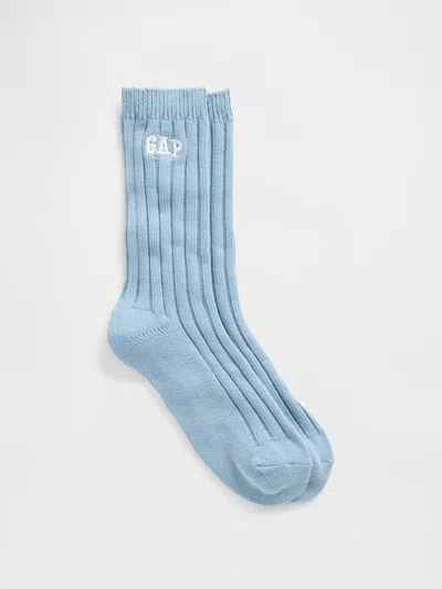 Gap Factory Cashsoft Gap Logo Socks In Blue