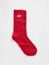 Gap Factory Cashsoft Gap Logo Socks In Red