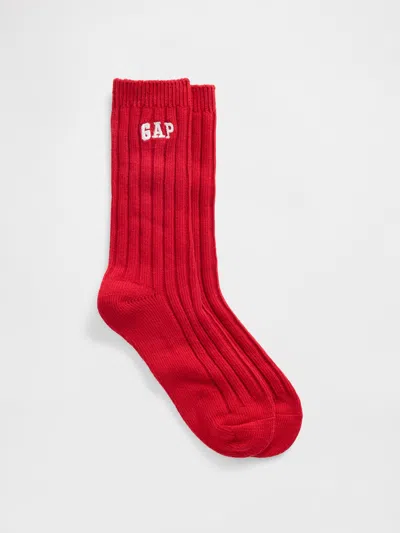 Gap Factory Cashsoft Gap Logo Socks In Red