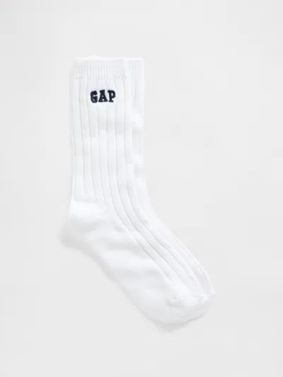 Gap Factory Cashsoft Gap Logo Socks In White