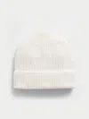 Gap Factory Cashsoft Recycled Ribbed Beanie In White