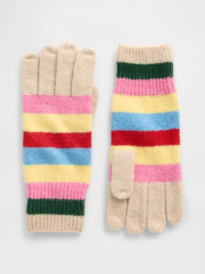 Gap Factory Cashsoft Recycled Ribbed Gloves In Multi