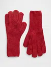 Gap Factory Cashsoft Recycled Ribbed Gloves In Red