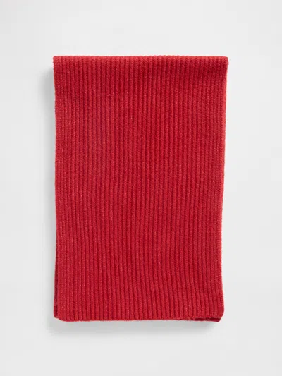 Gap Factory Cashsoft Recycled Ribbed Scarf In Red