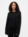 Gap Factory Cashsoft Relaxed Crewneck Sweater In Black