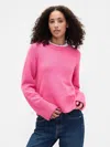 Gap Factory Cashsoft Relaxed Crewneck Sweater In Pink