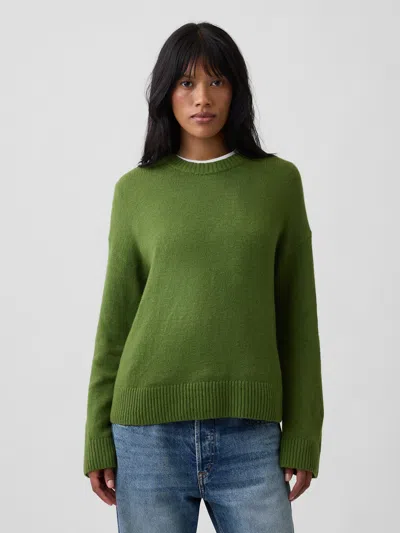 Gap Factory Cashsoft Relaxed Crewneck Sweater In Twist Of Lime