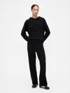 Gap Factory Cashsoft Relaxed Ribbed Sweater Pants In Black