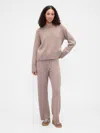 Gap Factory Cashsoft Relaxed Ribbed Sweater Pants In Brown