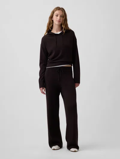 Gap Factory Cashsoft Relaxed Ribbed Sweater Pants In Terra Brown