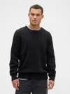 Gap Factory Cashsoft Ribbed Crewneck Sweater In Black