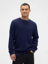 Gap Factory Cashsoft Ribbed Crewneck Sweater In Blue