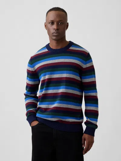 Gap Factory Cashsoft Stripe Crewneck Sweater In Multi