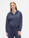 Gap Factory Cloudlight Oversized Zip Hoodie In Blue