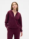 Gap Factory Cloudlight Oversized Zip Hoodie In Red