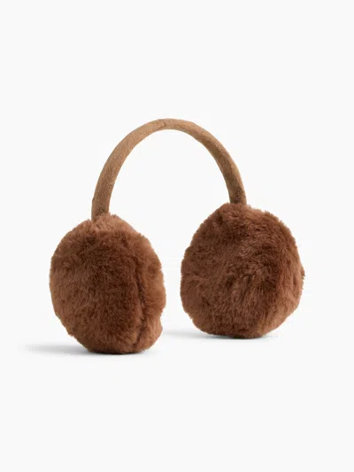 Gap Factory Cozy Earmuffs In Amber Wood