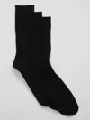 Gap Factory Crew Socks (3-pack) In Black
