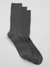 Gap Factory Crew Socks (3-pack) In Gray