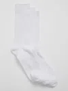 Gap Factory Crew Socks (3-pack) In White
