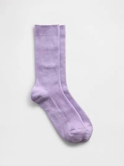 Gap Factory Crew Socks In Purple