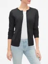Gap Factory Crewneck Cardigan In Black
