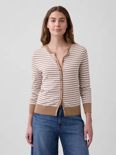 Gap Factory Crewneck Cardigan In Multi