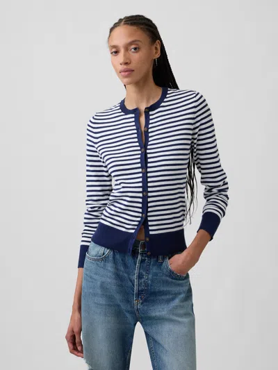 Gap Factory Crewneck Cardigan In Multi