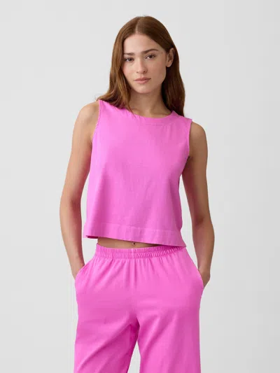 Gap Factory Crewneck Pj Shell Tank Top In Pink