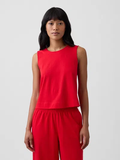 Gap Factory Crewneck Pj Shell Tank Top In Red